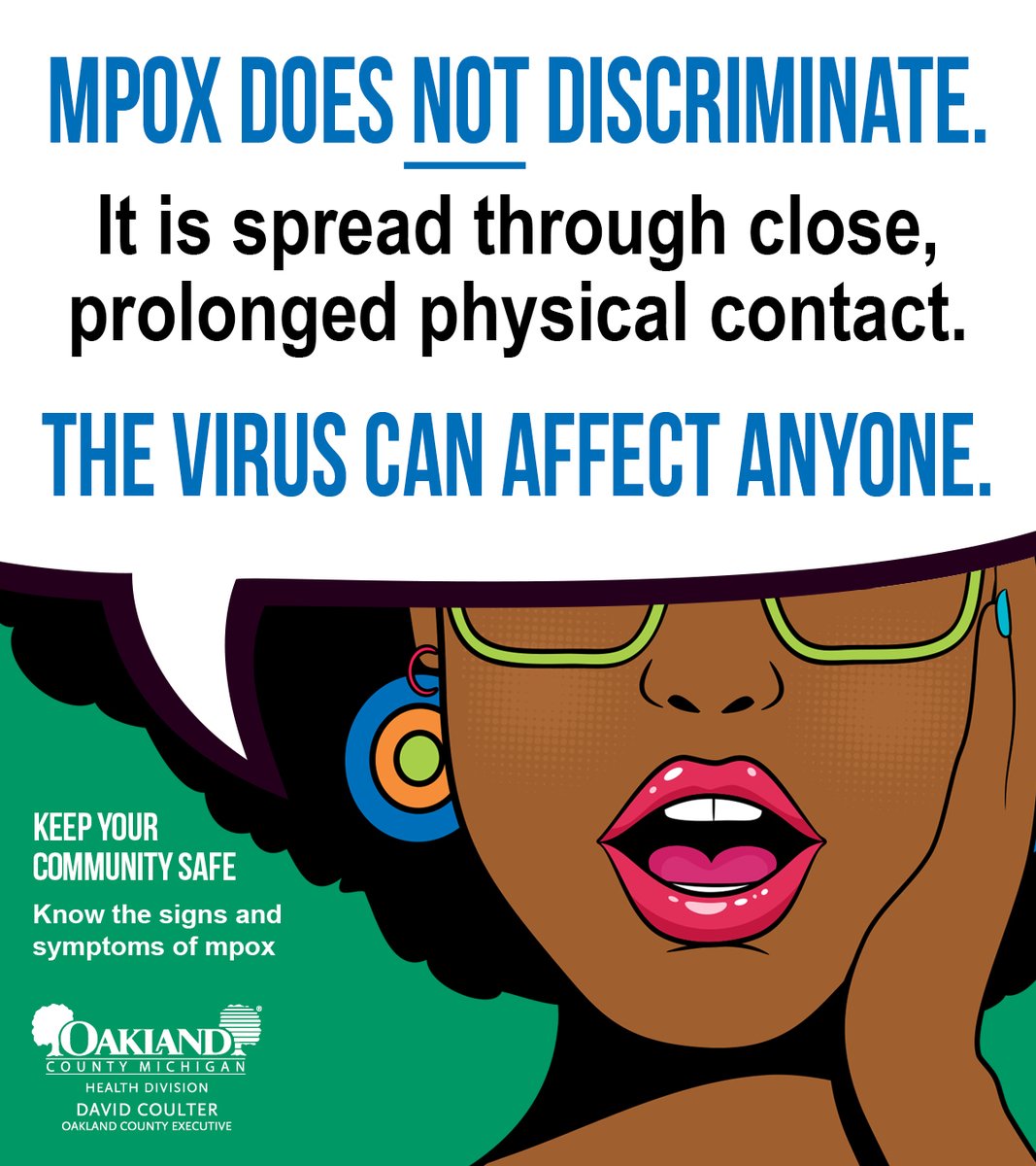 Anyone can get #Mpox but some people are at higher risk. Get the mpox vaccine if you're a gay, bisexual, same-gender loving man who has sex with men or are transgender, non-binary, or gender expansive. Learn more at bit.ly/3ILjPa9