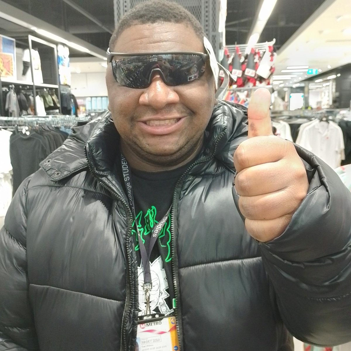 Tieri had loads of fun trying on hats and sunglasses in preparation for summer, and told Jessica he looks 'gangsta' with the sidewards baseball cap on 🤣 Which look do you think he should go for? #autism #inclusion #Leeds