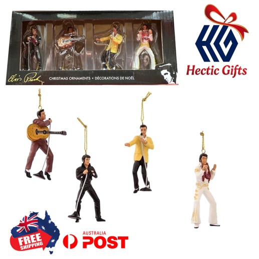 NEW - Kurt Adler Elvis Presley Christmas Ornaments (Set of 4)

ow.ly/8Bhj50Qmll2

#New #HecticGifts #KurtAdler #ElvisPresley #ChristmasOrnaments #SetOfFour #GiftBox #Collectible #TheKing #RocknRoll #FreeShipping #AustraliaWide #FastShipping