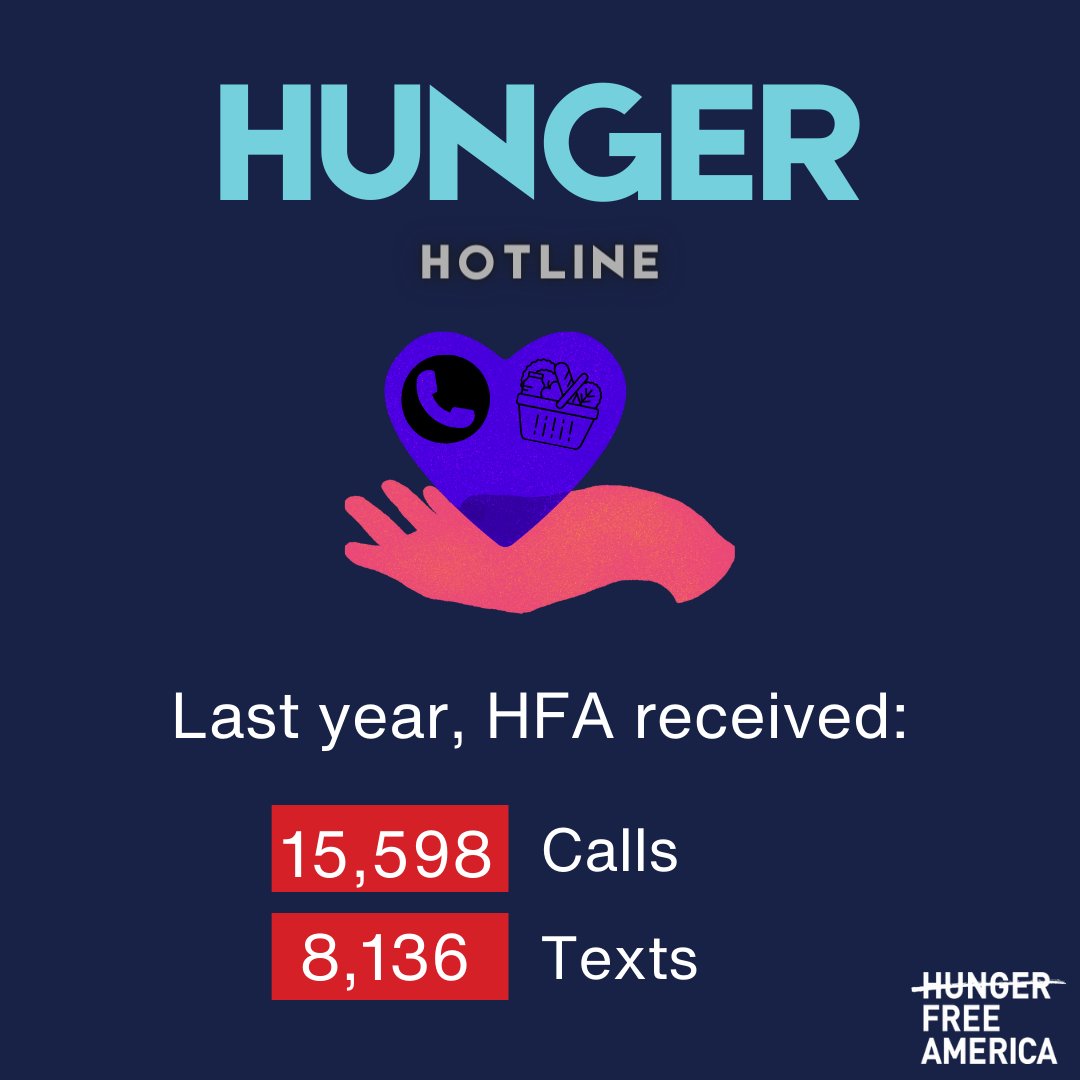 The National Hunger Hotline is a resource for individuals and families seeking information on how to obtain food. You can help us help others by contributing to our Honoring Mothers Giving Campaign: classy.org/give/577370