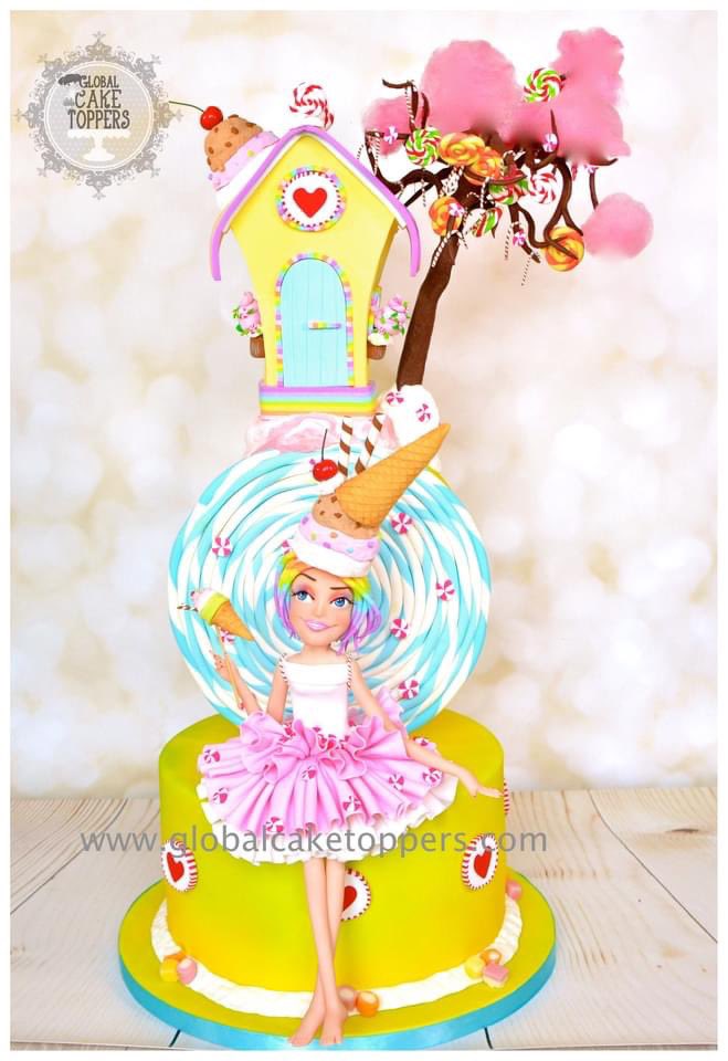 We all need a bit of fairy magic in our lives, this is how I imagined a sweet 🍬 fairy, do you like her? #fairy #fairytale #globalcaketoppers #anjalitambde @GCTCaketoppers