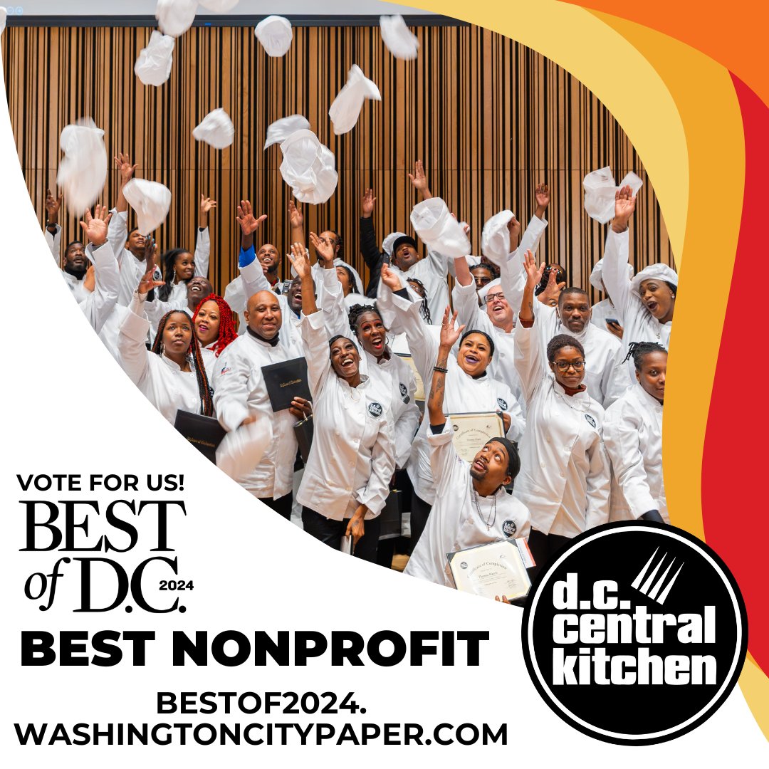 More than 49 Million meals served...2,300+ lives changed through education & empowerment...zero days off! We'd be honored by your vote for DC's Best Nonprofit in this year's @WCP #BestofDC poll! Cast your ballot at bestof2024.washingtoncitypaper.com today!