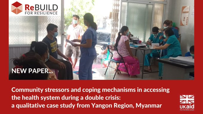 BLOG POST - Myanmar people & health system show resilience during double crises @KyuKyuThan4 of @BurnetInstitute talks about the team's new paper which explores people’s perceptions of #COVID19 & healthcare experiences during 'Myanmar's political crisis rebuildconsortium.com/myanmar-covid1…