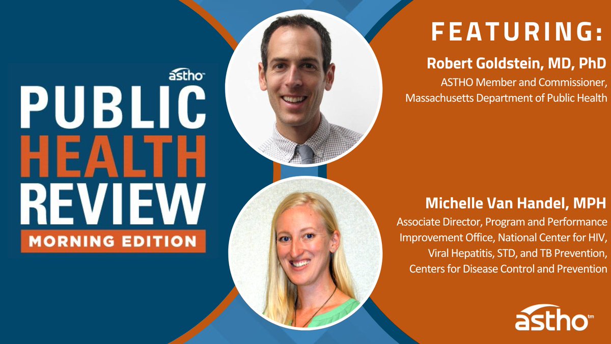Today's #PHRME highlights #HealthEquity. Hear from ASTHO member Dr. Robert Goldstein on @MassDPH’s work to address racism as a serious public health threat & Michelle Van Handel on @CDCgov’s syndemic approach to reduce #HIV, #Hepatitis, #STIs, & #TB. 🎧discover.astho.org/3wgaV1O