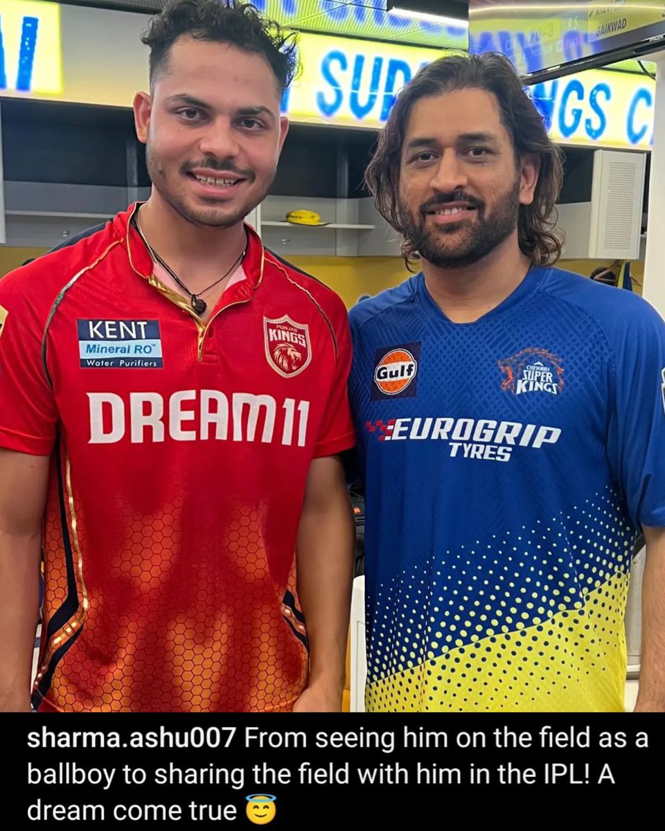 Dream come true moment for Ashutosh Sharma 😍💛

@MSDhoni #MSDhoni #IPL2024