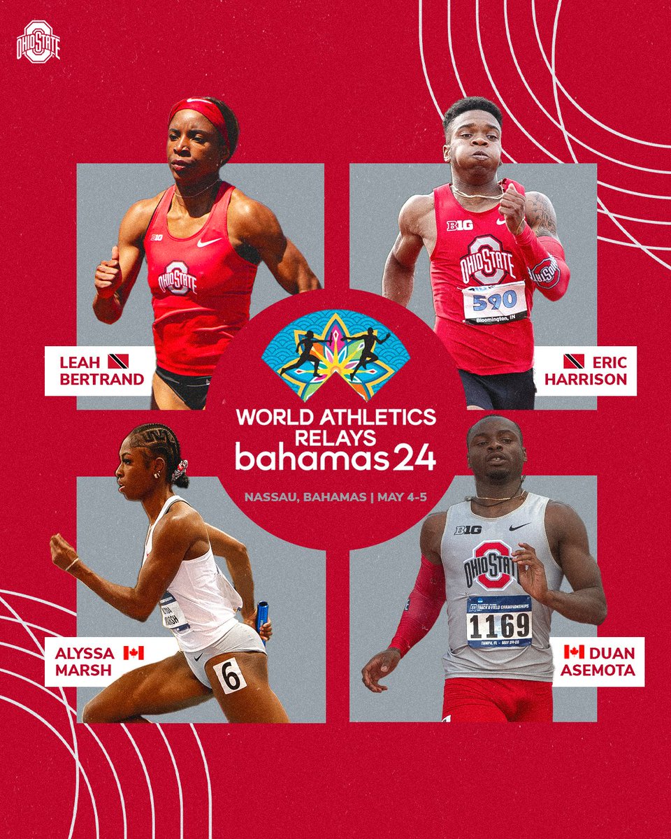 Best wishes to the four Buckeyes competing at the World Athletics Relays this weekend ‼️ #GoBucks x @elhj__ @DuanAsemotaa