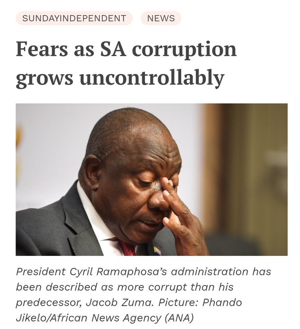 Ramaphosa and his ANC are destroying the country.