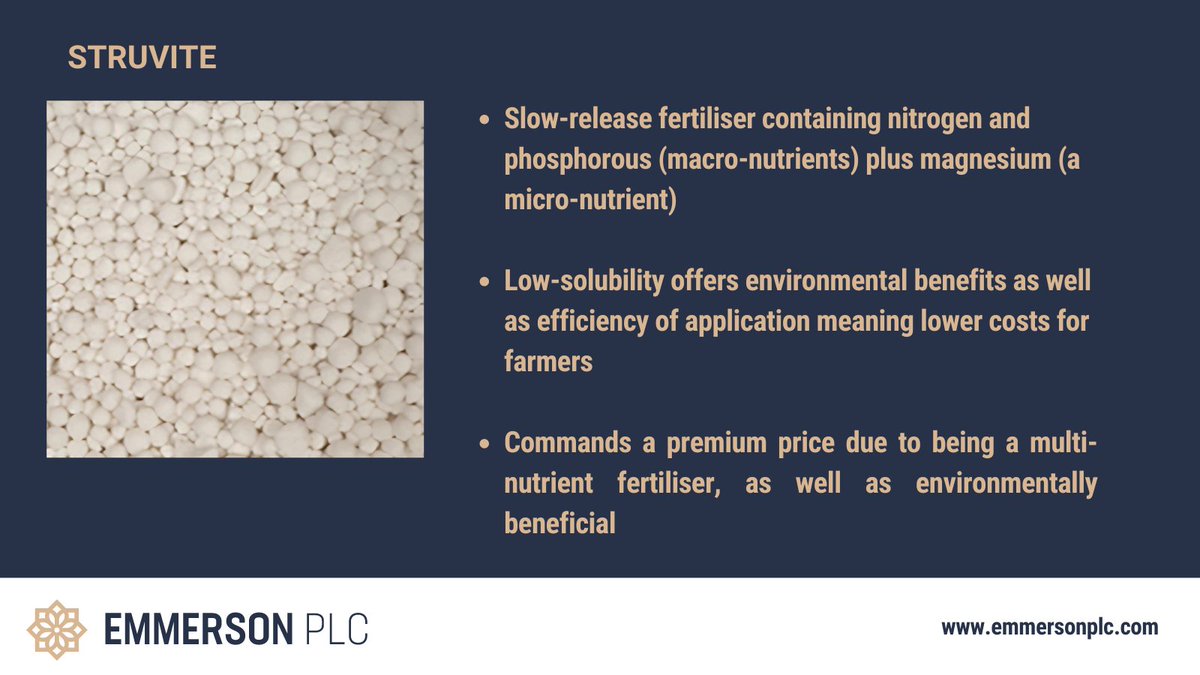#Struvite production through KMP marks a significant advancement for the world, offering a slow-release #fertiliser that combats nutrient runoff and lowers application frequency for farmers. This innovation will help meet the demands of the worldwide #agricultural sector