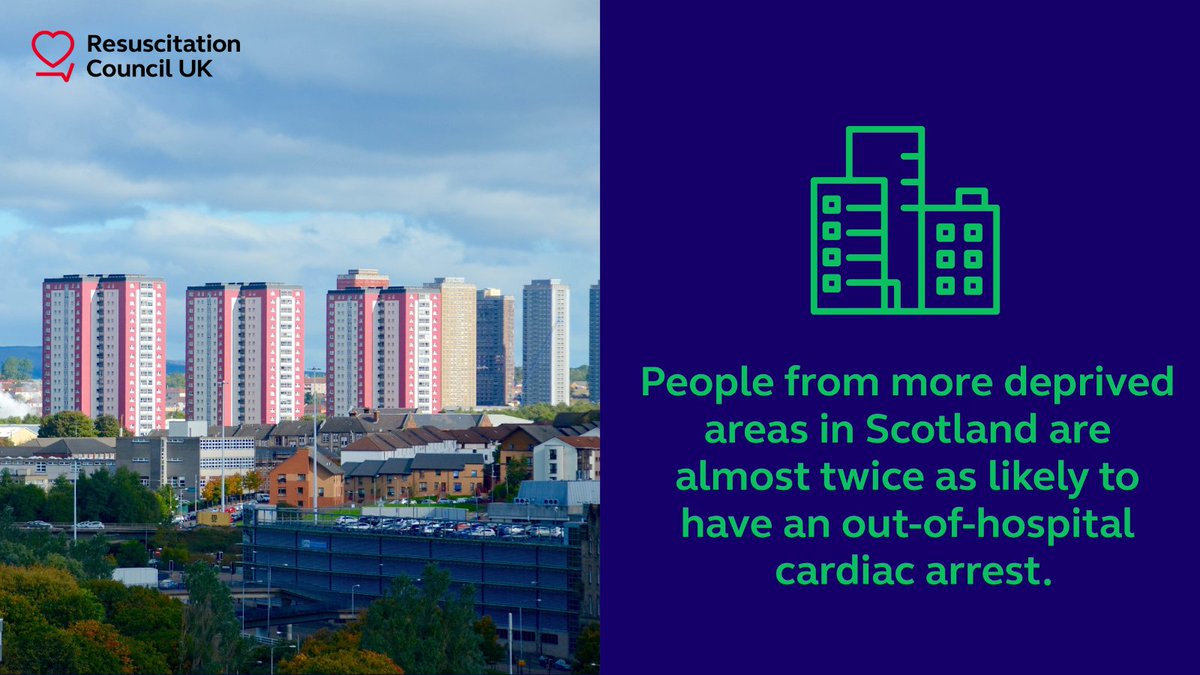 Data shows that people from more deprived areas in Scotland are almost twice as likely to have an out-of-hospital cardiac arrest. This needs to change this. 

Our new #EverySecondCounts report outlines our recommendations to help address this inequality:
resus.org.uk/every-second-c…