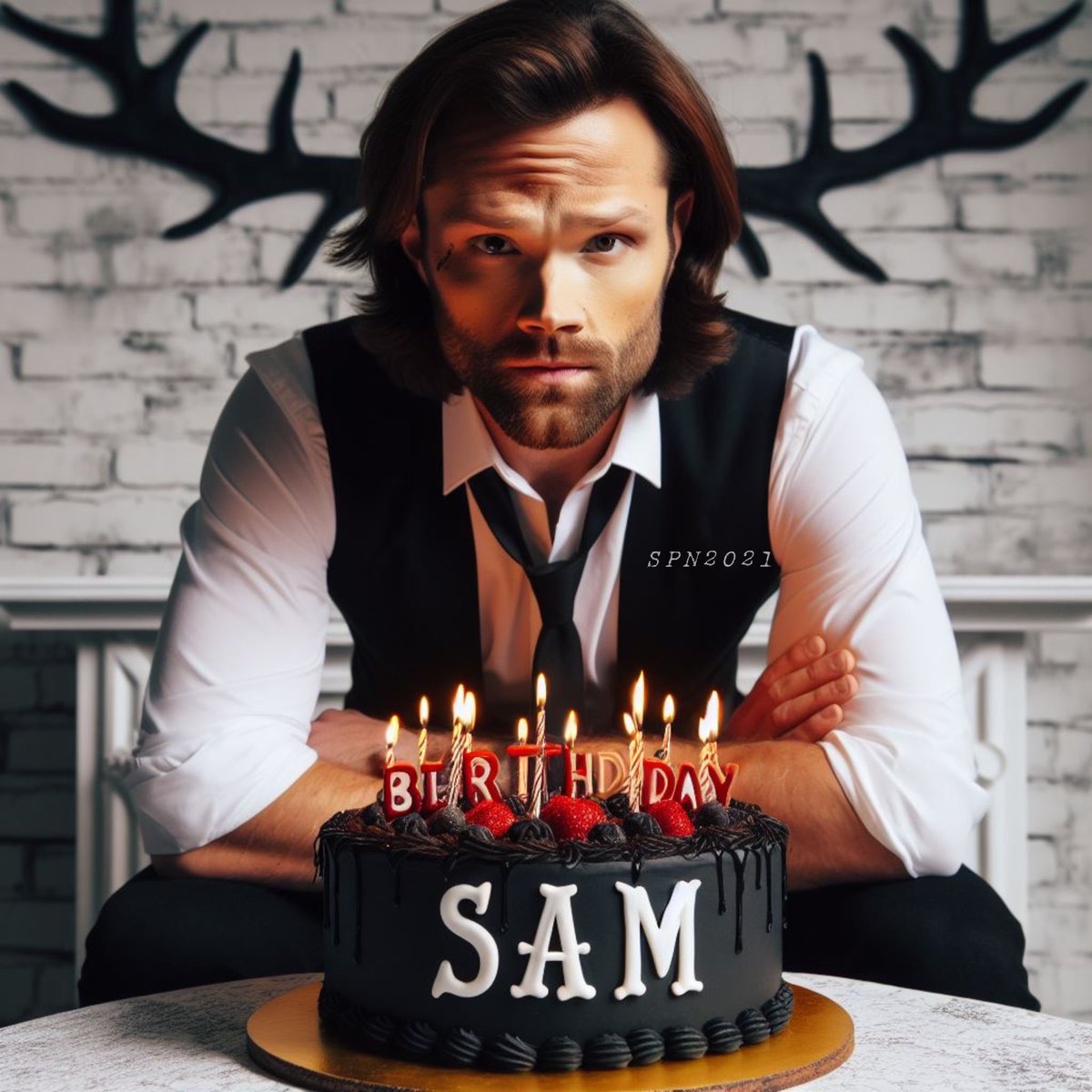 Happy birthday Sammy 🎂 #HappyBirthdaySamWinchester #SamWinchester #JaredPadalecki @jarpad