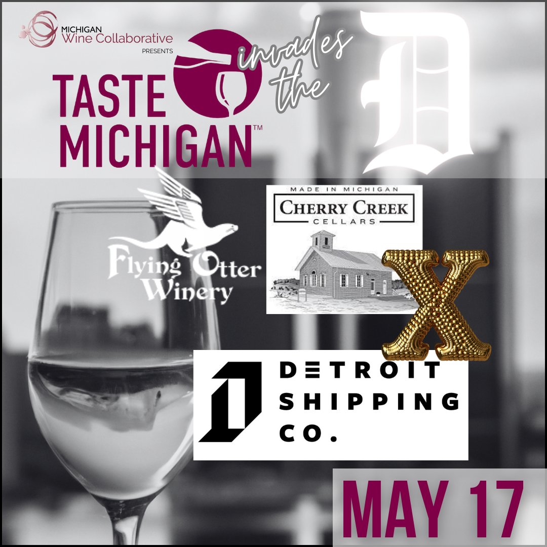 Join Flying Otter Winery and Cherry Creek Cellars at the Detroit Shipping Company for a wine tasting mixer. fb.me/e/3F495rEmU #TasteMichigan #TasteMichiganWine #TasteMIInvadesTheD #TMInvadestheD #FlyingOtterWinery #CherryCreekCellars #DetroitShippingCompany #Detroit
