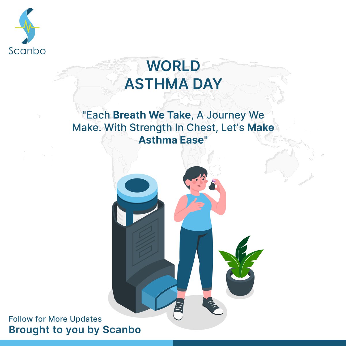 Breathe in Hope, Breathe Out Strength: On World Asthma Day, let's raise awareness and help those living with asthma. Together, we can ensure everyone breathes easier. 💙
#WorldAsthmaDay #BreatheEasy #Scanbo #Biotech #MedTechandAI #Blockchain #Quantum_computing