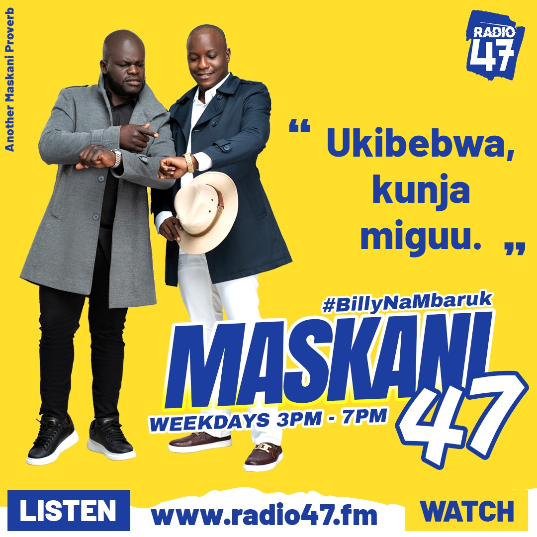 Another Maskani 47 proverb 'Ukibebwa, kunja miguu.'

#BillyNaMbaruk #HapaNdipo