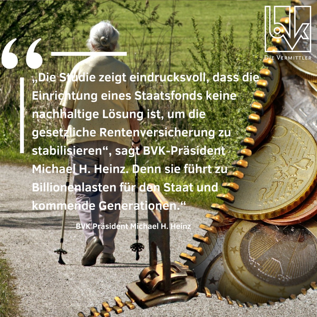 👉Studie bestätigt BVK-Kritik an #Staatsfonds

Der BVK begrüßt das „Gutachten Kapitalbedarf #Altersvorsorge und #Rentenpolitik“ der #teckpro AG. 👉Pressemitteilung hier: ow.ly/aeHW50RuKp6

#BVK #Vermittler #Staatsfonds #Altersvorsorge #Rentenpolitik #teckproAG