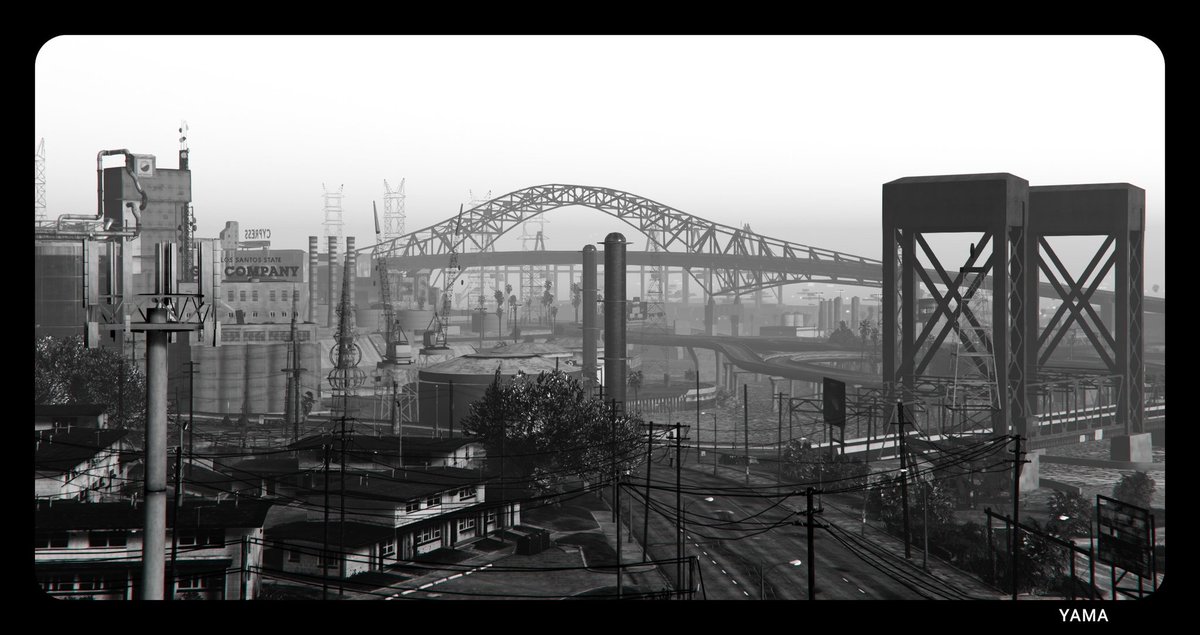 •Suburban Industrial View 

[Bonus Shot]

#Yama山
#Suburban #Industrial #View #Bridge #LosSantos #Landscape #BW #Urban #City #Outskirts #Poster
#VirtualPhotography #StreetPhotography #Photography #GrandTheftAutoV #GTAV #GTAOnline #RockstarGames