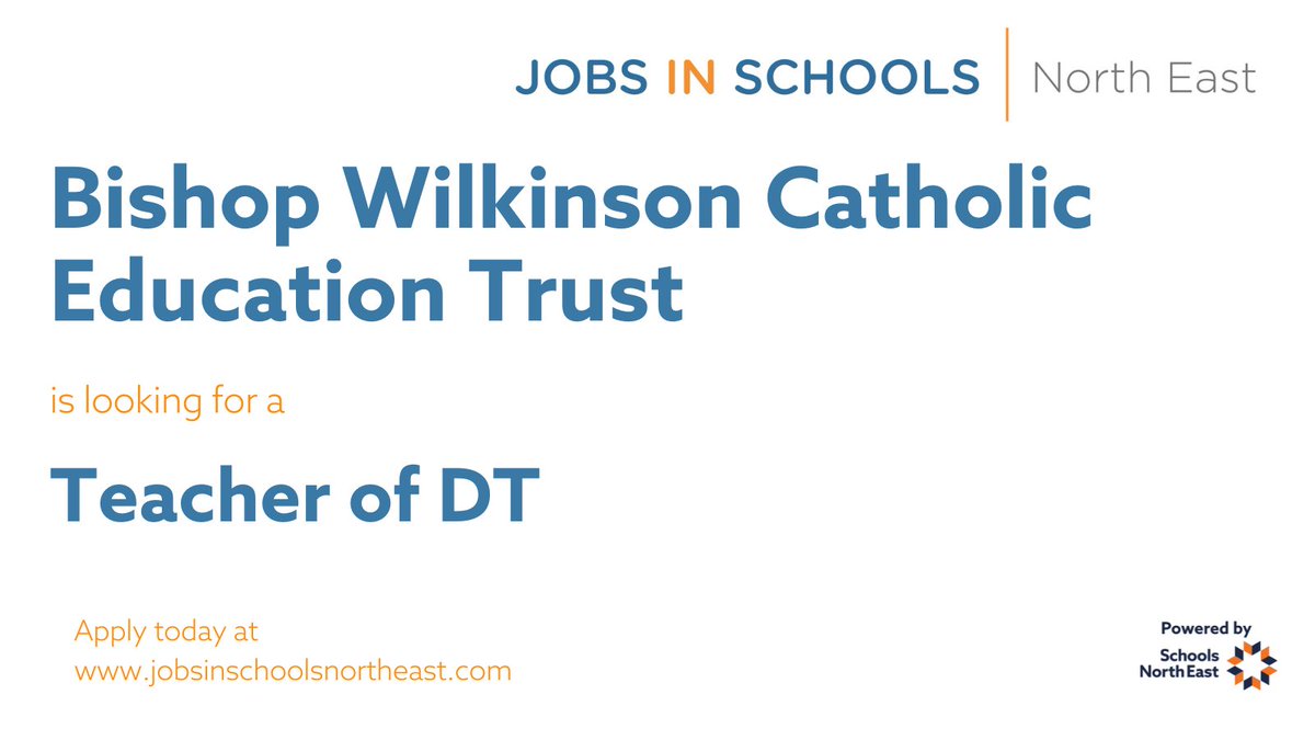 🛠️@bwcet are looking for a Teacher of DT to join one of their schools.

Find out More: ow.ly/VJQm50RuGI0