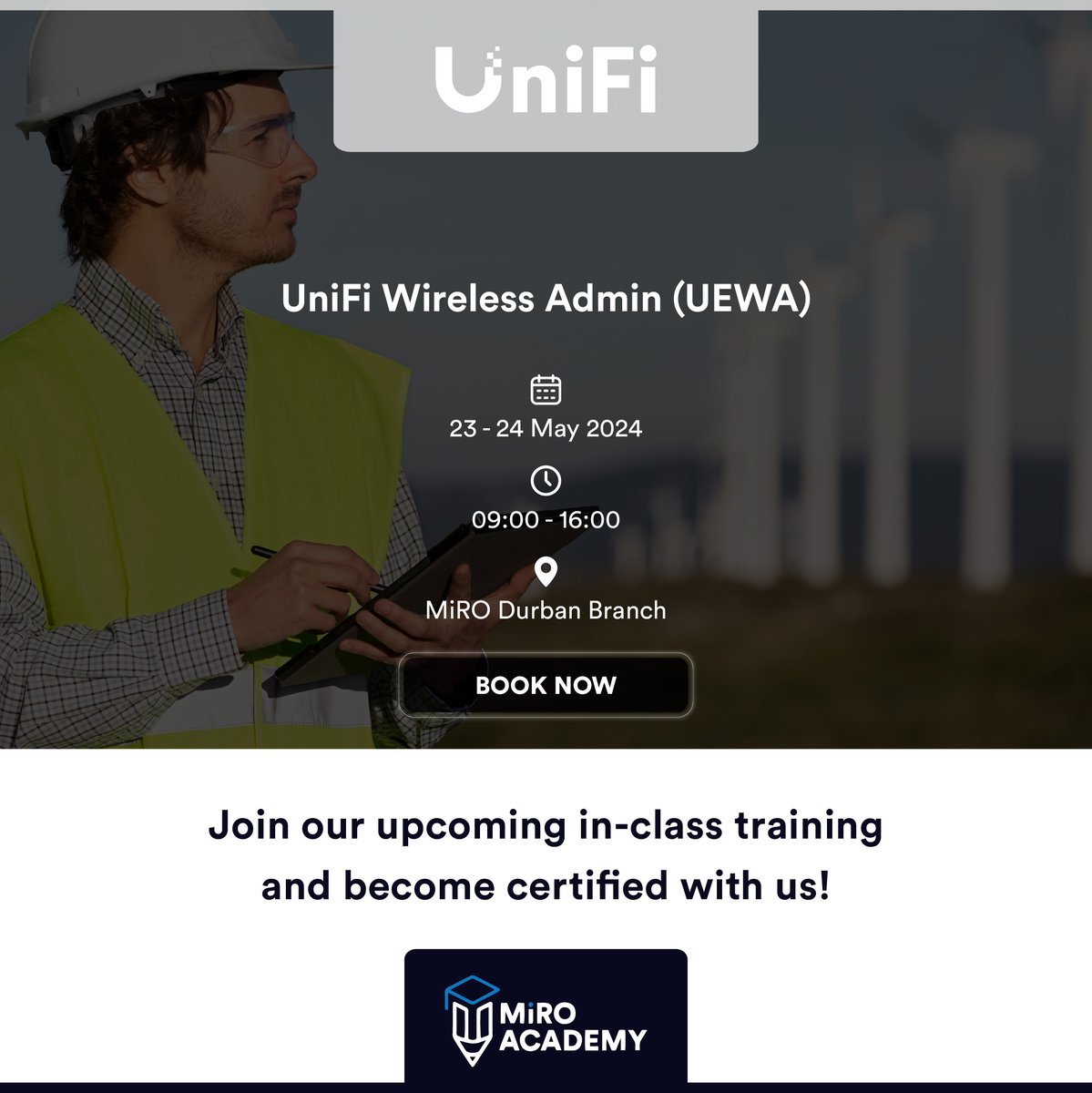 MiroDistributor's tweet image. Join our upcoming certification training in Durban !🛜Acquire valuable skills and knowledge from our expert trainers. Secure your spot at miroacademy.co.za or email us at training@miro.co.za 

#miroacademy #mikrotik #grandstream #unifi #bdcom