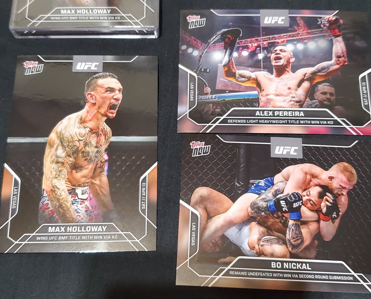 topps now UFC300届きました！
ラッキーオーダー当たってくれ！

話題のハチ駆除業者お兄さんのカードも1枚だけ注文しました🤣