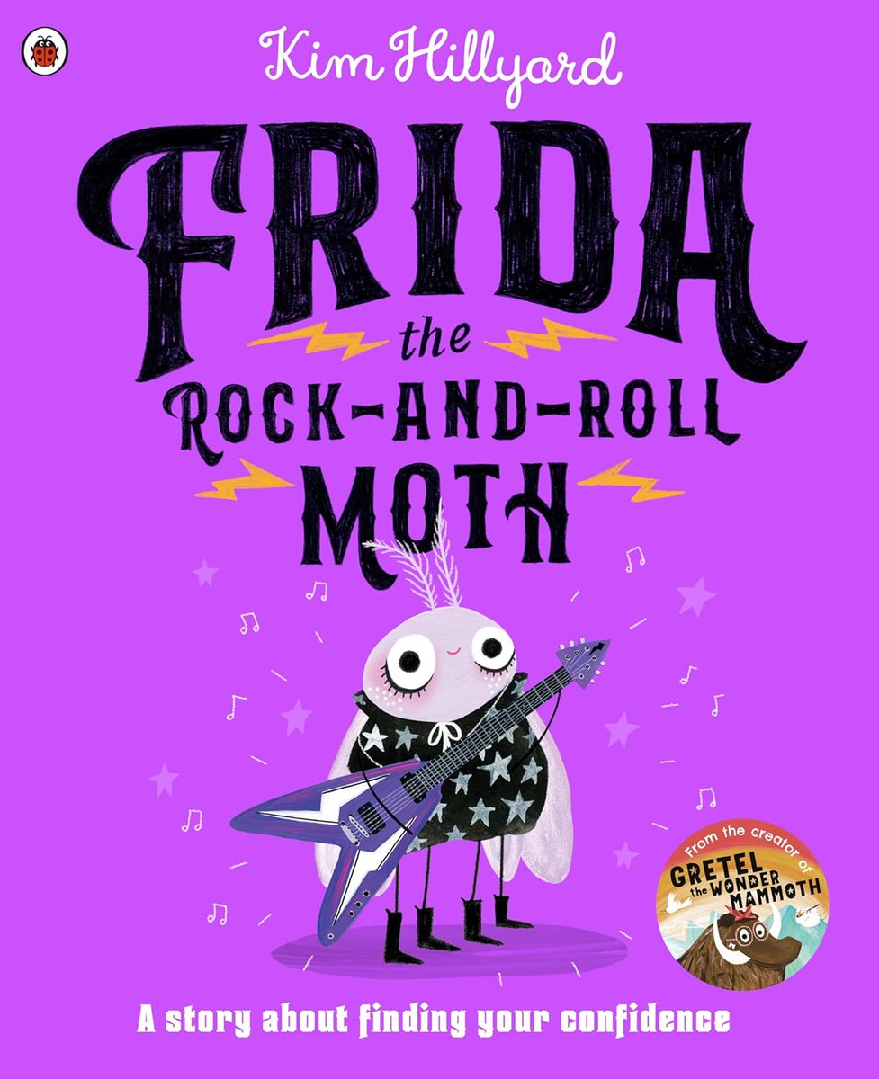 Meet Frida the Rock-and-Roll Moth who is shying from the light in a beautiful, empathetic picture book from author & illustrator @kimhillyard @LilyOrgill @ladybirdbooks pamnorfolkblog.blogspot.com Reviews also @leponline this week!