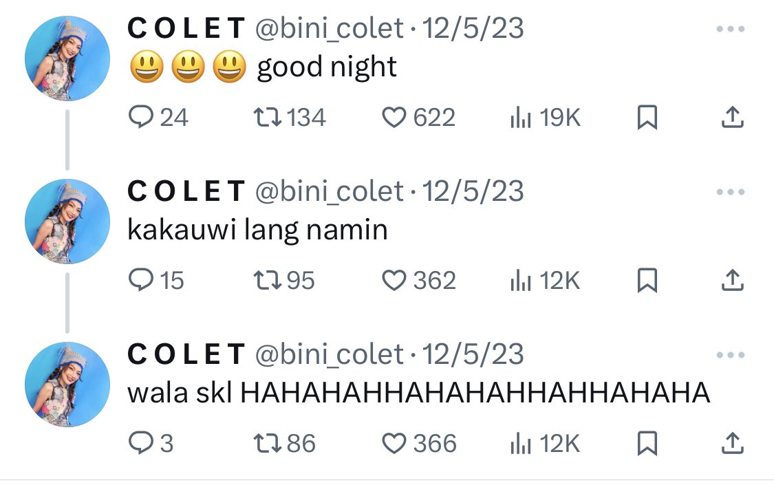 when kaya ulit tayo i-a-update ni colet