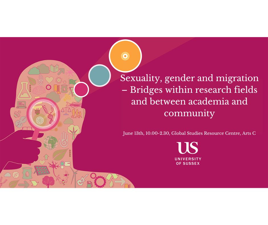 Join us at the @SussexUni #Summerofresearch where SCMR colleagues will present their research on sexuality, gender & migration in conversation with research participants and stakeholders. 

📆June 13
⏲️10-2.30
📍GSRC & online
For details & registration eventbrite.co.uk/e/summer-of-re…