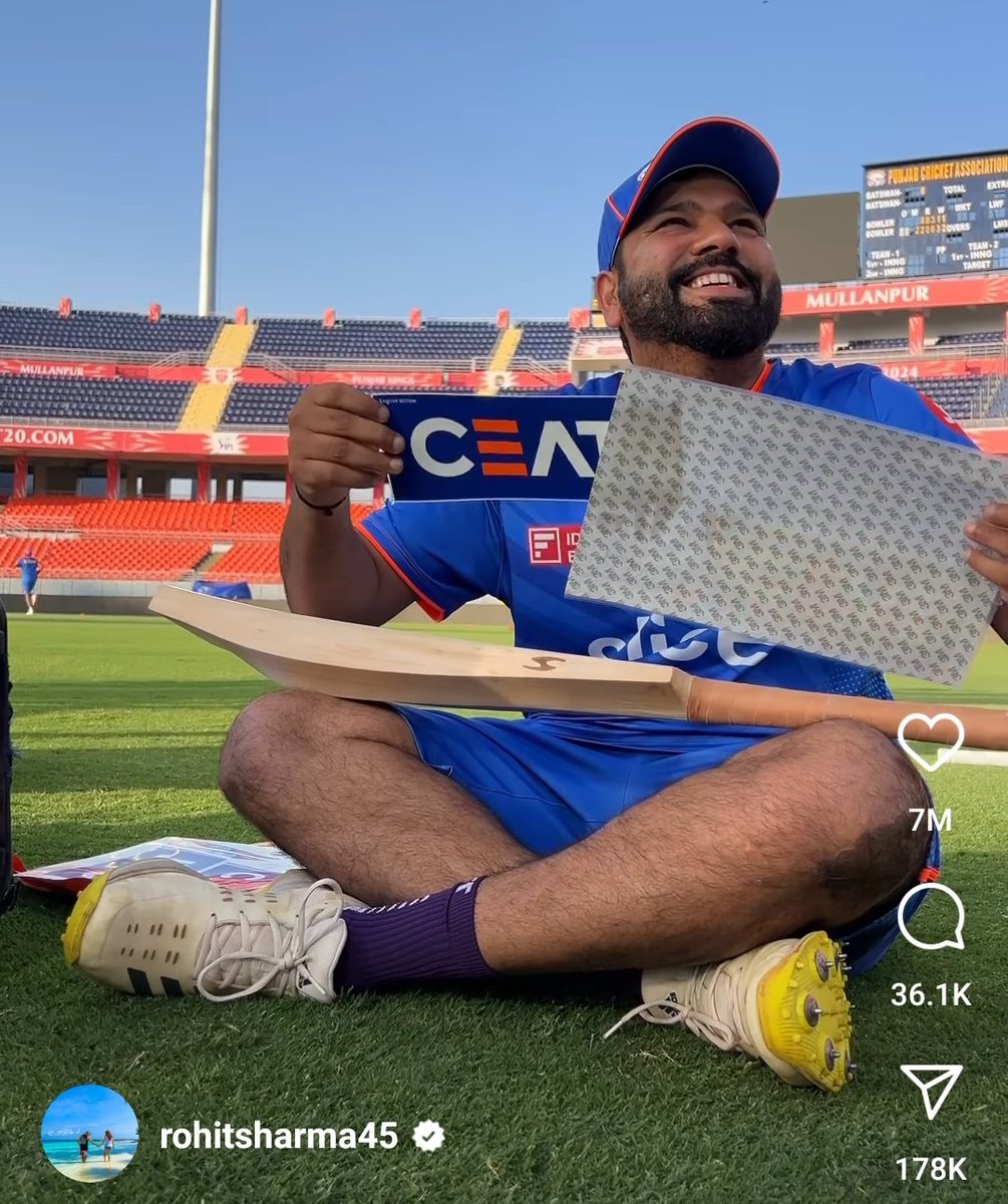 Virat Kohli last 5 reel - 98.9m views
Rohit Sharma CEAT bat video - 100m views

When you are big , you are big 🐐