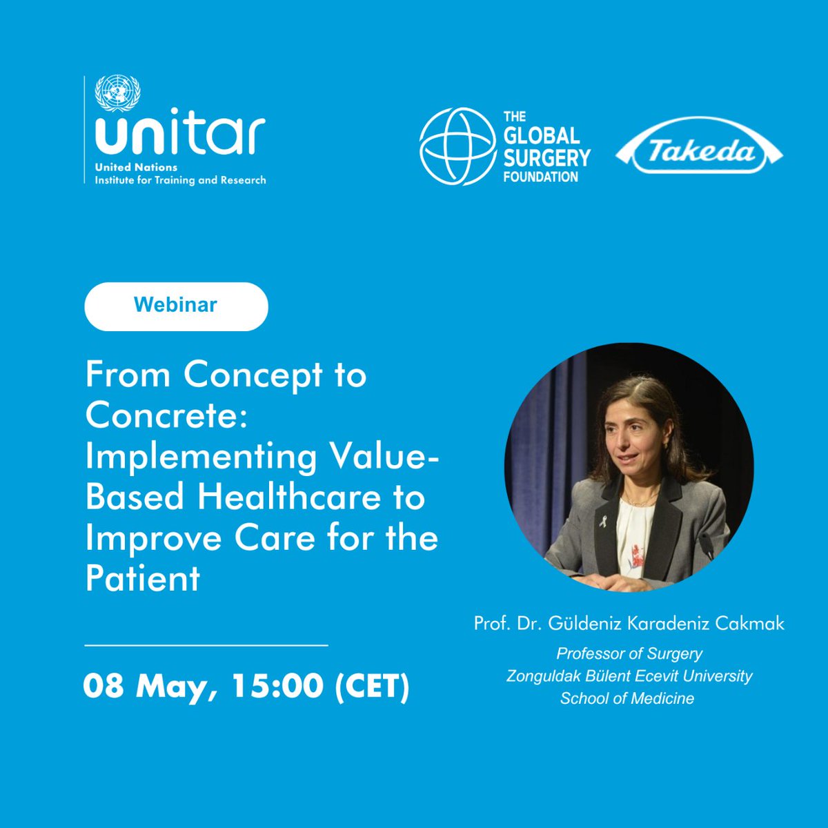 Breast cancer is a key entry point for the implementation of value-based healthcare.

Join our online event to hear from Prof. Dr Cakmak from @beunedutr on implementing VBHC to improve breast cancer surgical care.

📆 8th May, 15:00 CET

Register: globalsurgeryfoundation.org/events/2024/we…