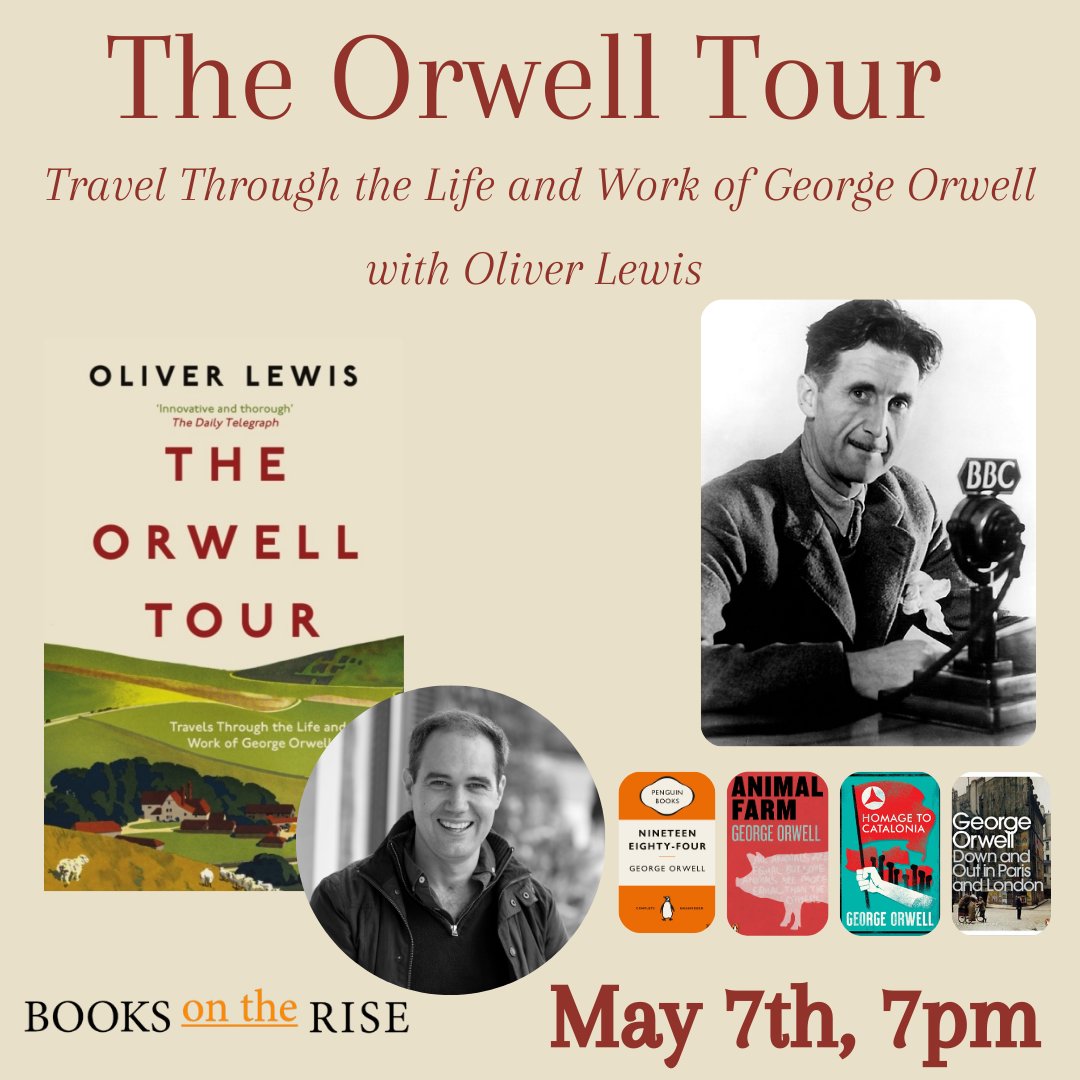Join us at the bookshop on May 7th, 7pm as we travel through George Orwell's life and work 🥳 eventbrite.co.uk/e/868255675097…