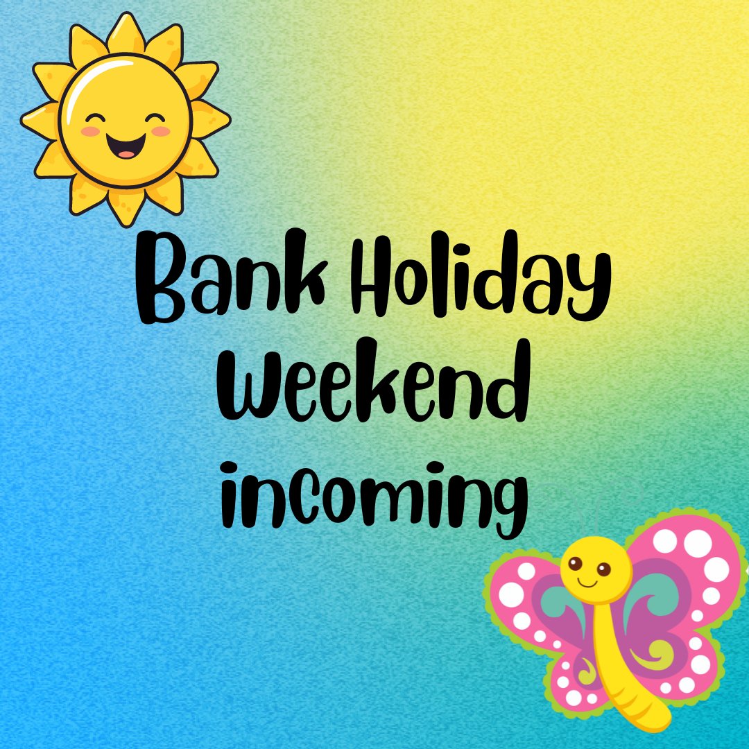 🌞 It's a Bank Holiday weekend - yippee!
🌺 The centre will be open 10a,-5pm this Bank Holiday Monday.  Please bear in mind that individual retailer trading hours will vary
😎 What are your plans for the long weekend?
#bankholiday #maybankholiday #longweekend #weekendplans