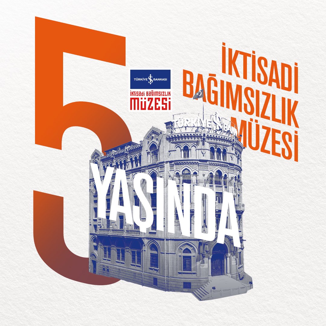 Türkiye İş Bankası İktisadi Bağımsızlık Müzesi 5 yaşında! 💐 Sizleri Müzemizin doğum gününde, Bankamızın kuruluş tarihinin anlatıldığı kalıcı sergimize ve Oktay Anılanmert’in “Retrospektif” Sergisi’ni izlemeye davet ediyoruz. 📍 Türkiye İş Bankası Resim Heykel Müzesi, Ulus,…