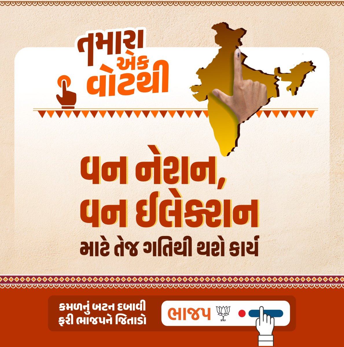 The synergy between the people's aspirations and BJP's vision is driving Gujarat towards unprecedented growth. #ભાજપ_સાથે_ગુજરાત