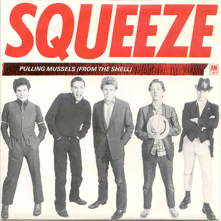 'Pulling Mussels (From the Shell)' by Squeeze was released on this day in May 1980. The song is about singer and guitarist Chris Difford's experiences at a holiday camp and the track also appears on the band's 1980 album 'Argybargy'. The single peaked at No. 44 in the UK charts.
