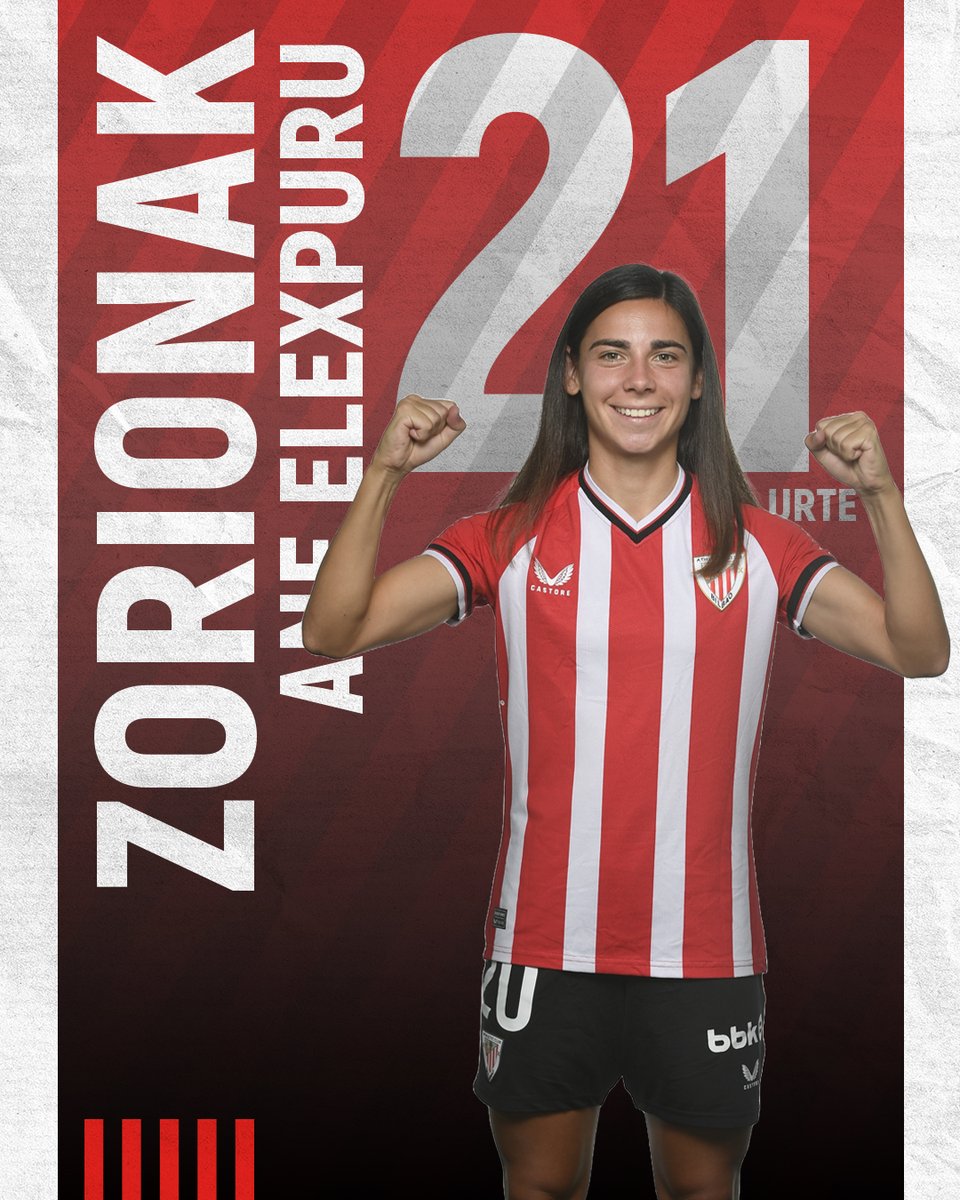 🎂 Gure jokalariak 2️⃣1️⃣ urte bete ditu gaur! 🎈 ¡Hoy es el cumpleaños de Elexpuru! Zorionak, @ane_elexpuru‼️ #AthleticClubFem 🦁