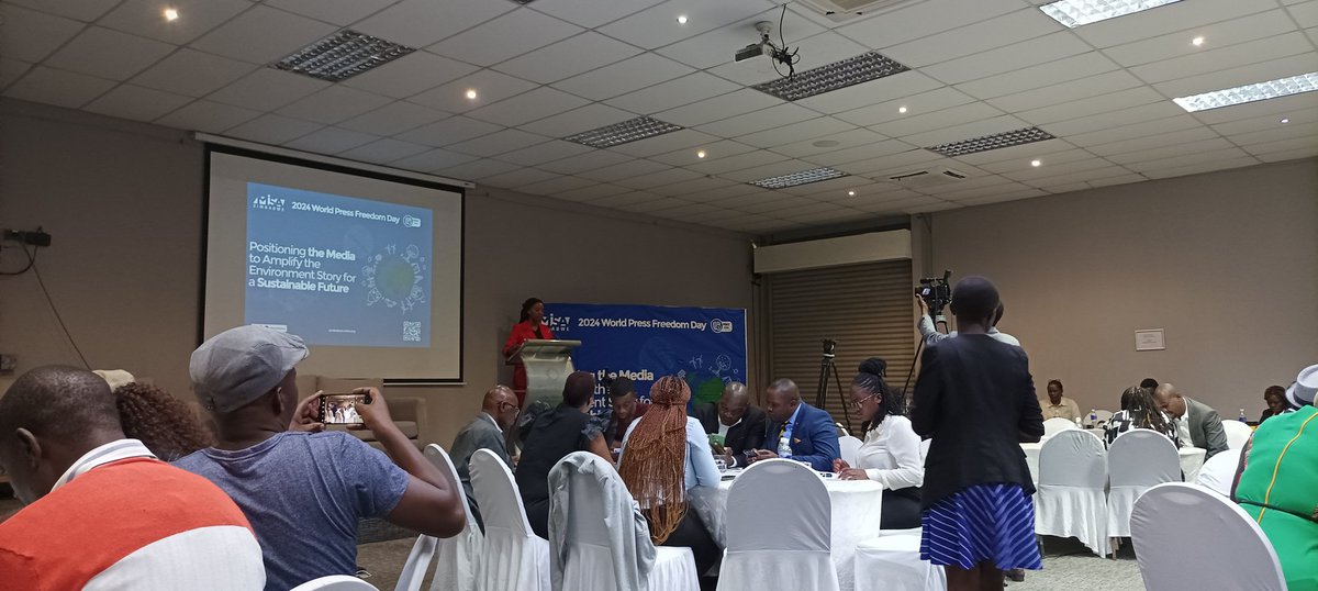 We would like to applaud @misazimbabwe for hosting a #worldpressfreedomday2024 with a theme :Promoting the Media to Amplify the Environmental Story for a #SustainableFuture @UNEP @JoanaMamombe @cmatewu @shamauswa .#ClimateCrisis #climateaction