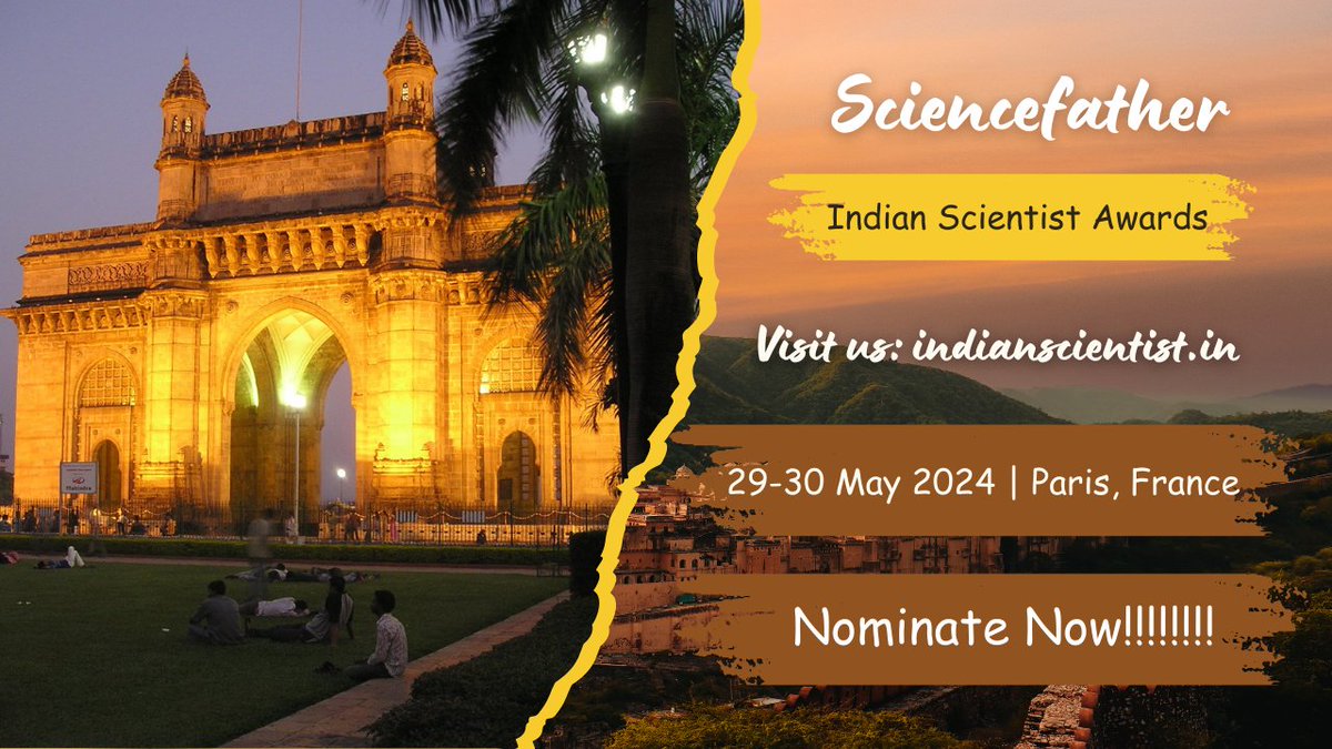 indianscientist.in- Indian Scientist Awards Nominate now!!!!!!!

#indianscientist.in
#sciencefather
#IndianScientistAwards

Visit our website:
indianscientist.in/awards/

Contact us:
indian@indianscientist.in

Get Connected Here:
Youtube: youtube.com/channel/UCwwW9…