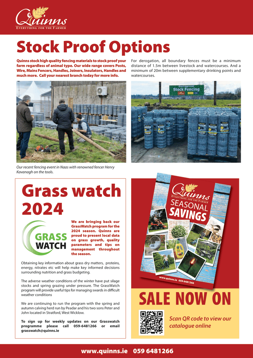 Check out Mays newsletter
@quinnsagristore @cropmanagement @grasswatch