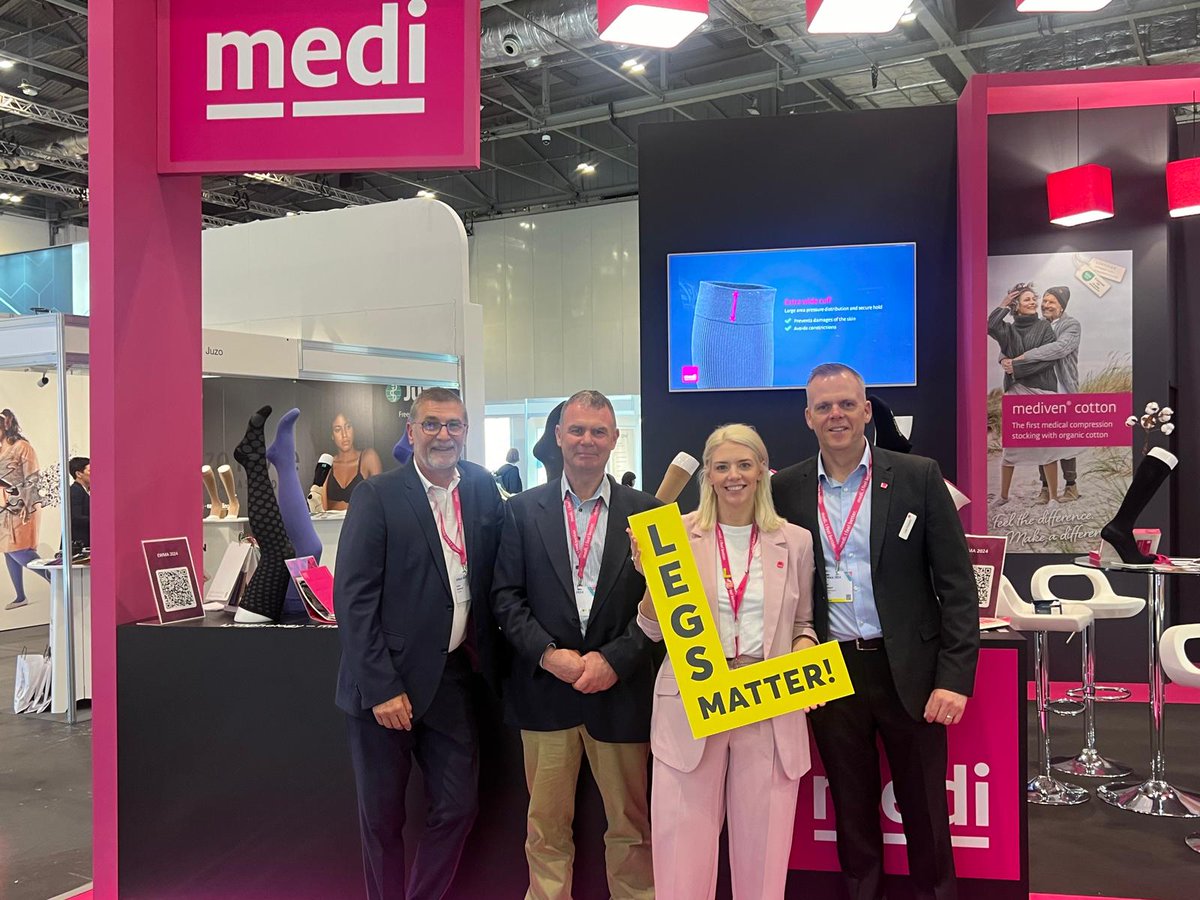Great to take our #LOnTour to the @mediUKLtd stand at #EWMA2024 - thank you for being such fantastic supporters of the #legsmatter campaign and helping to highlight the #hiddenharmcrisis in leg and foot care!