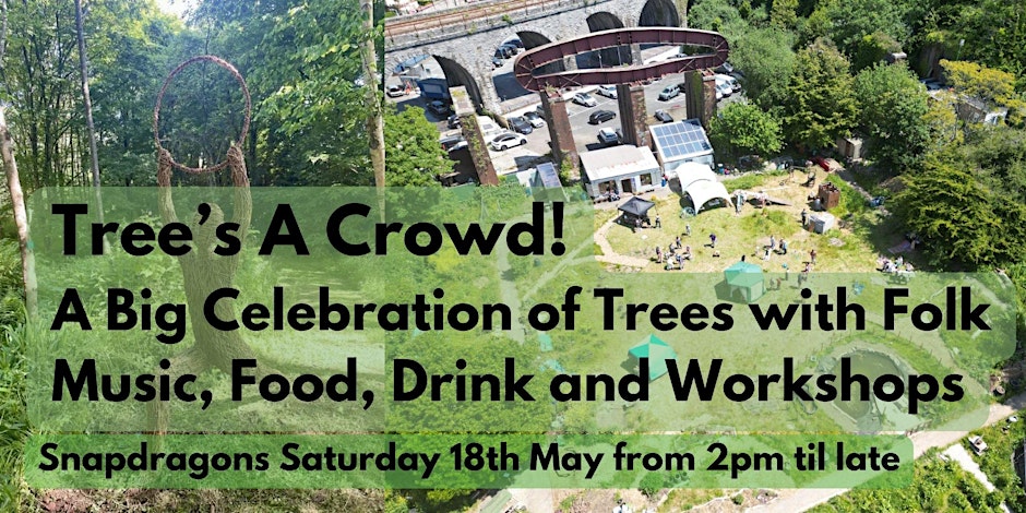 Looking forward to being part of Plymouth Urban Tree Festival Find us & #TheMossyCarpet at: Tree's A Crowd - A Celebration of Trees! Saturday 18th May 2024, 2:00 pm and finishes at 10:00 pm at @snapdragonsplym Details & book: plymouthurbantreefestival.com/utfevent/trees… #artandenergy