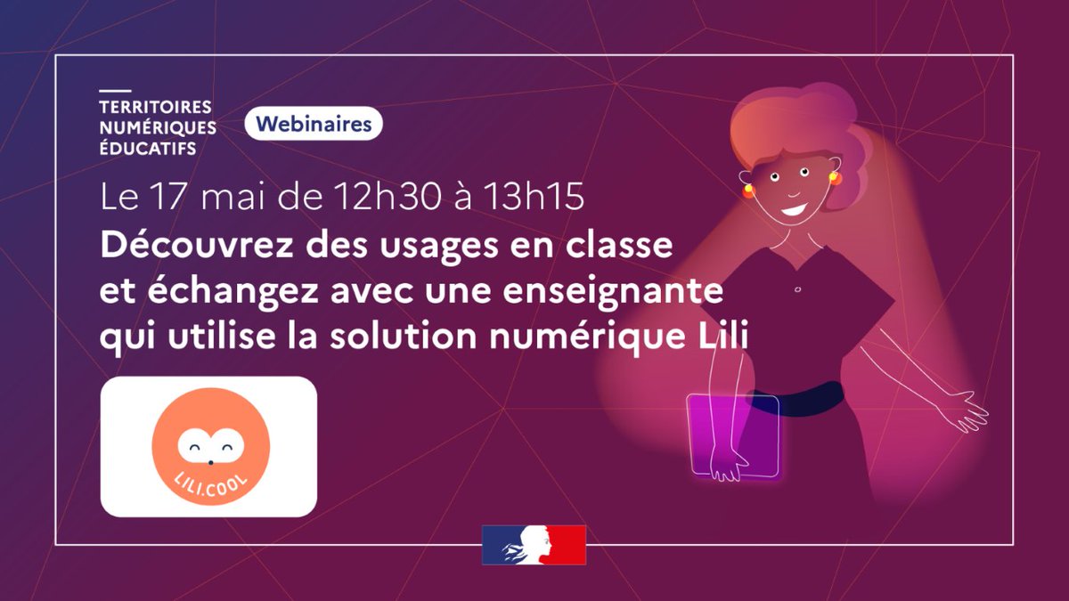 🗓️Le 17 mai de 12h30 à 13h15, échangez avec une enseignante utilisant Lili, une solution numérique pour améliorer le bien-être en classe en apprenant les compétences psychosociales dès la maternelle.
🔗Pour en savoir plus et vous inscrire : tne.reseau-canope.fr/service/amelio…
