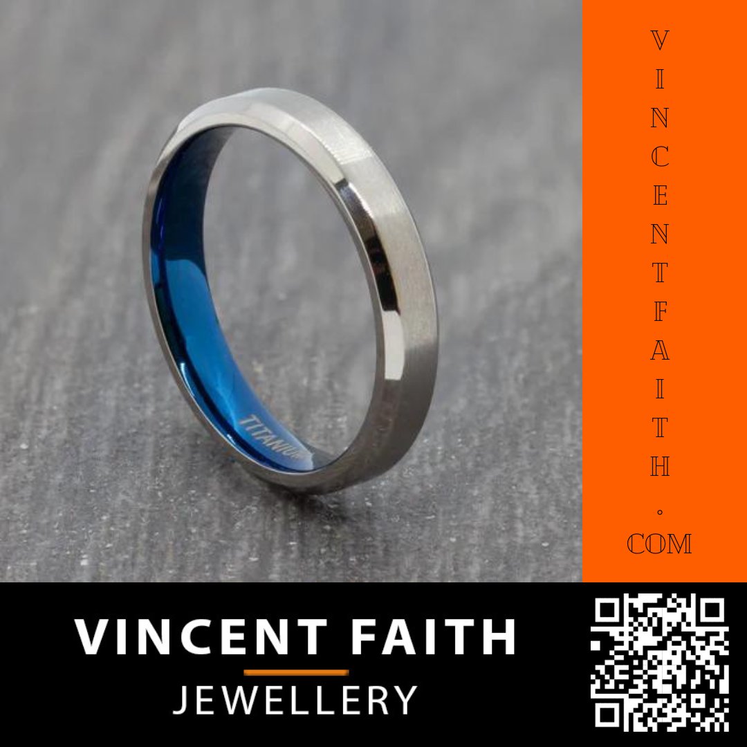 Presenting our blue and silver 4mm titanium ring, a contemporary twist on a classic wedding band design.

rings.vincentfaith.com/228

Over 200 ring designs available at vincentfaith.com

#weddingideas #weddingring