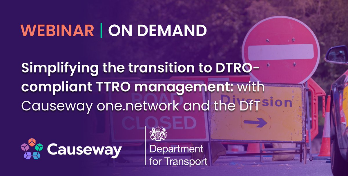 onenetworkHQ's tweet photo. Missed our DTRO webinar last week? No worries! Watch the recording here 👀👇Adam Graham, our Product Director, and Paul Chandler from @transportgovuk shared insights on our collaboration to simplify the transition to #DTRO complaint #TTRO management.
🔗https://t.co/HQGJg1pkSC https://t.co/q8rLfL4JVB
