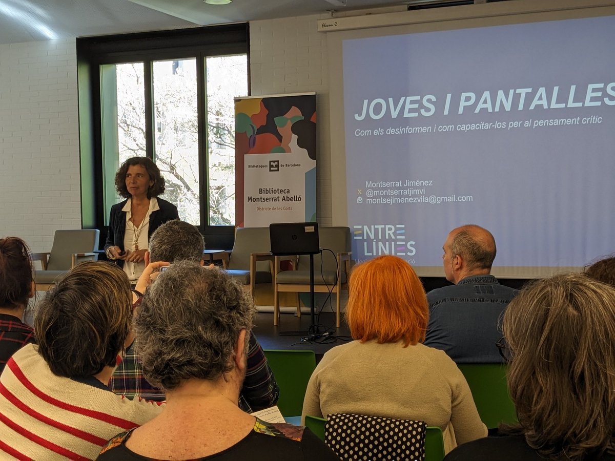 La Biblioteca Sibil•la Durfort de Collbató, la <a href="/biblioelcastell/">Biblioteca El Castell</a> i la #bbcnSagradaFamília comparteixen l'aprenentatge rebut de <a href="/learntocheck/">Learn to Check</a> sobre educació mediàtica per animar a altres biblioteques a treballar la cultura del respecte digital.