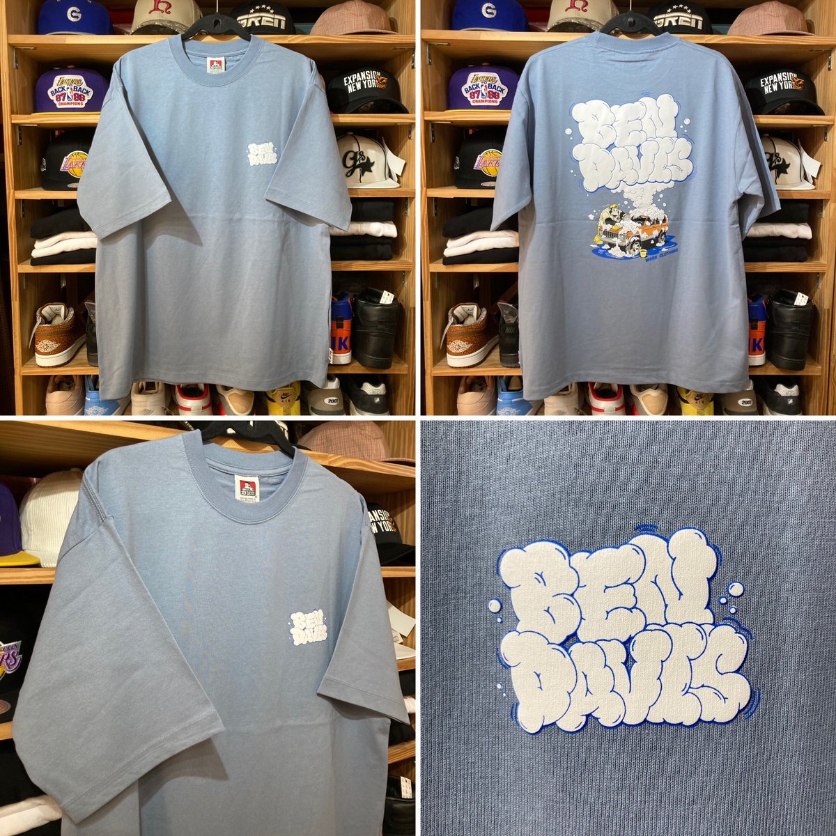 新着UP🔥🔥

'BEN DAVIS WASHING A CAR TEE'

入荷しました♪♪

ホワイト、チャコール、ブルーグレーカラーのボディのフロント左胸にワンポイントで、バックにもインパクト抜群なデザインが落とし込まれたTシャツです‼︎

男性はもちろん、女性の方にもオススメです☆☆