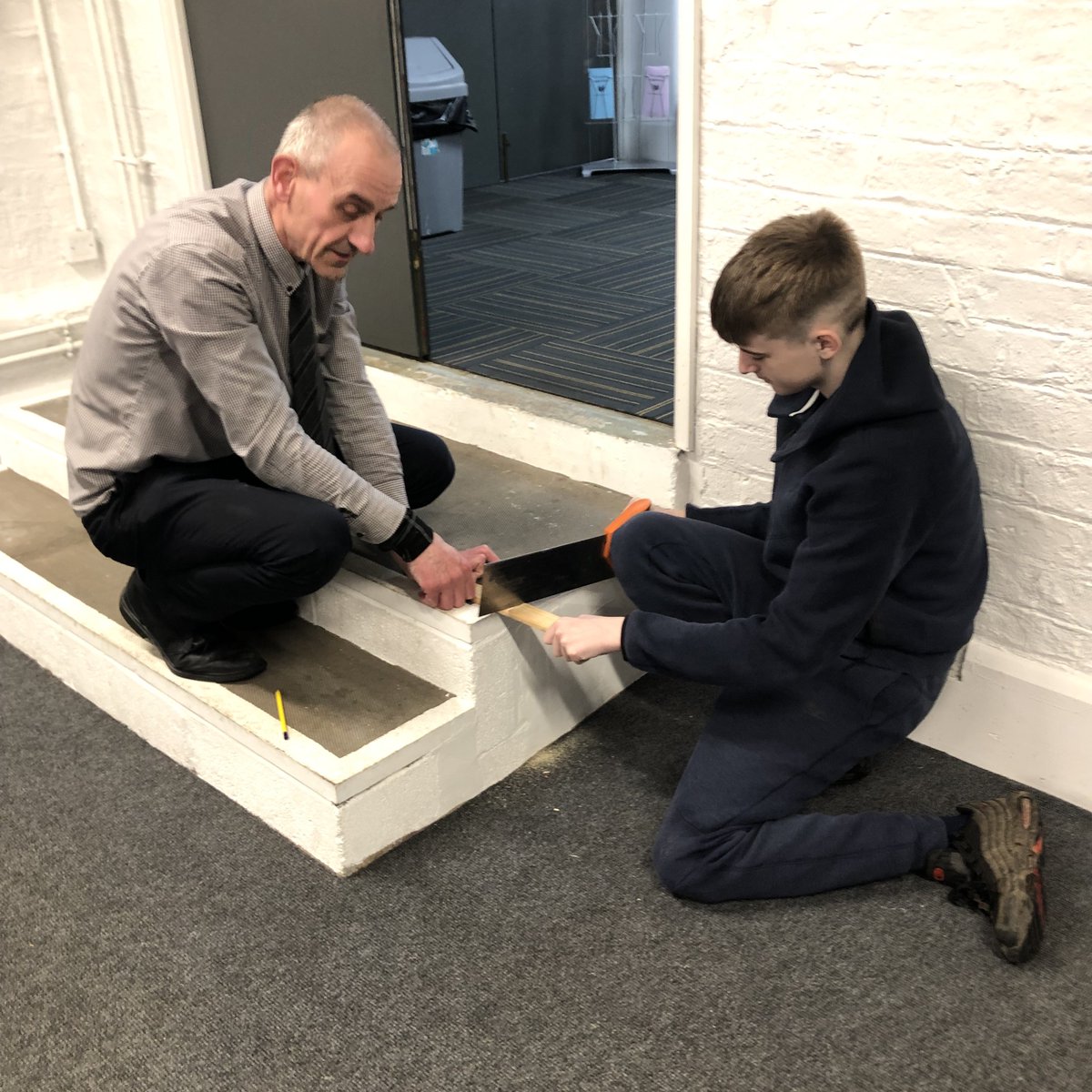 Earlier this week, some of our Y11 students have been getting hands-on with their learning and have been helping to carry out some repairs around college! 🪚🧱🔨

#handsonlearning #CityCollege