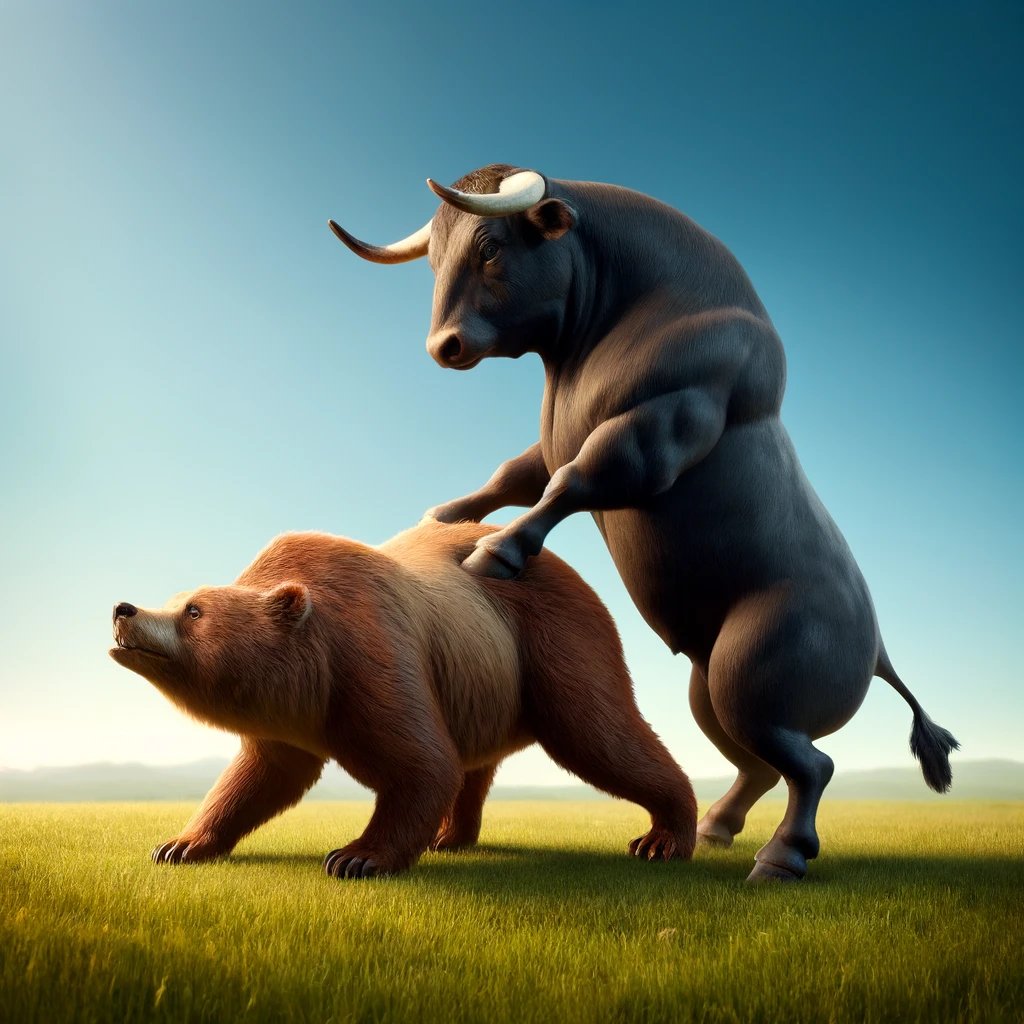 Drybulk FFA (derivatives) is pushing up today.  

Prompt: 'A bull is pushing a bear' somehow resulted in this scene 😂

$GOGL $DSX $EGLE $GNK $SB $DRYS $NMM $SHIP $HSHP $KCC #2020bulkers $SBLK $DNORD $BDRY #drybulk #shipping