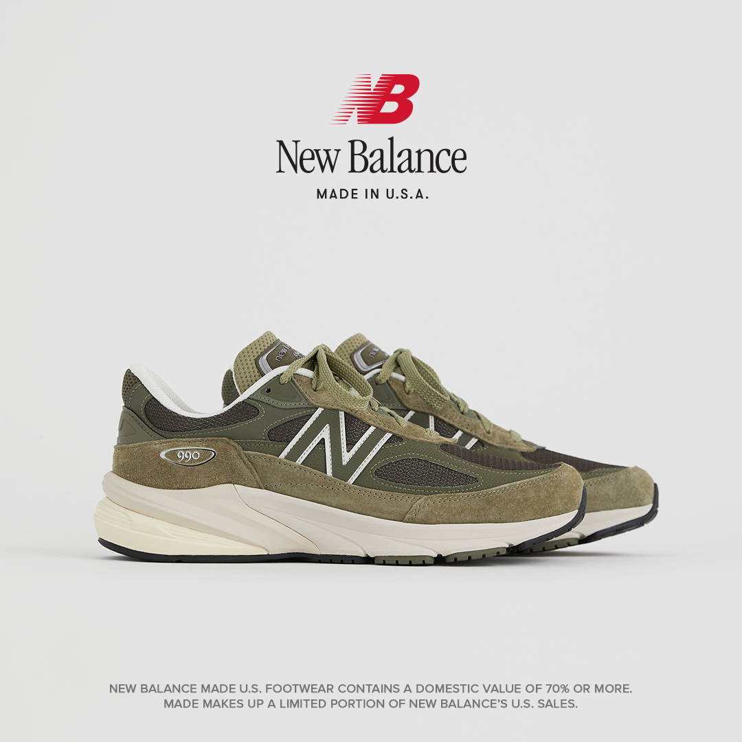 The MADE in USA Spring/ Summer Collection introduces a new 990v6 colorway that features a deconstructed take on a classic camo palette. Available online or at Mall of Africa and Canal Walk NB Experience stores: bit.ly/4b4nBIb