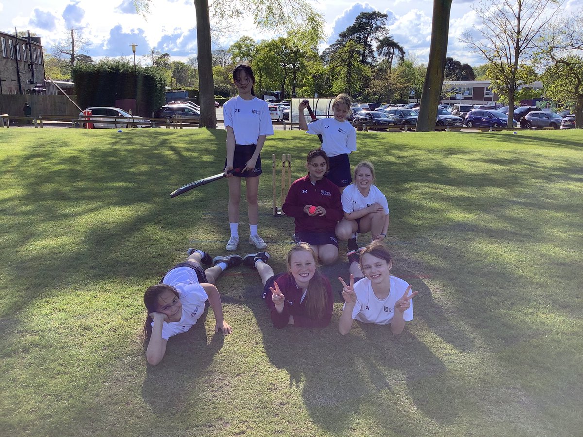 It was lovely to welcome Bromley High for 3 cricket fixtures. The teams all played some super cricket with great fielding to keep the scores low & then super batting to rack up the runs. 2 wonderful wins for the Bs & Cs 🏏 #proud #cricket