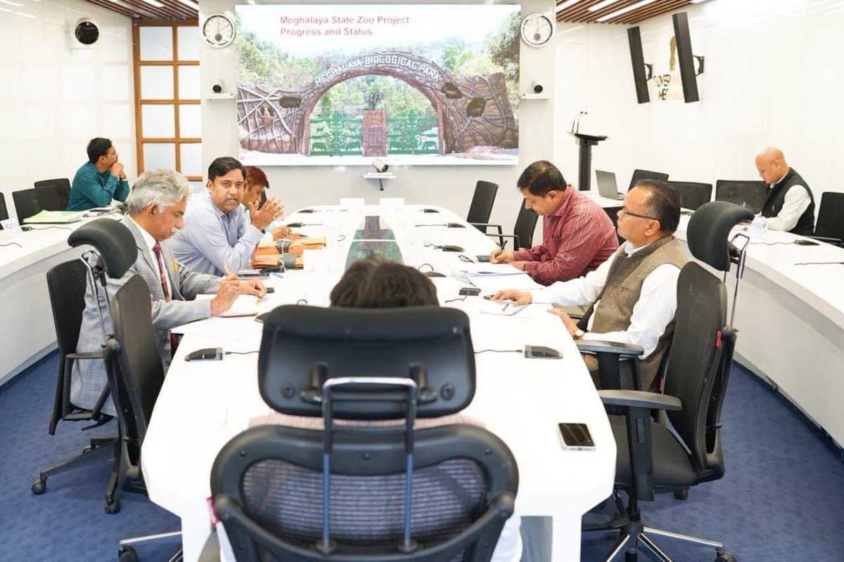 Held meeting to discuss matters related to Meghalaya Zoo this afternoon.