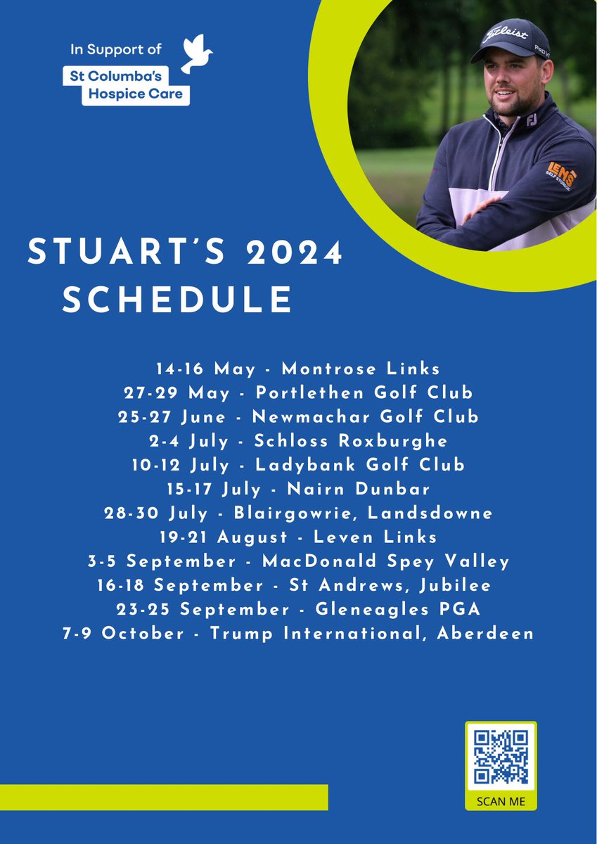 Really excited to annocunce a partnership with @StColumbas This is a charity close to my heart and to be able to give a little back, whilst competing on @tartanprotour means a lot. I’m asking, those who are able, to join me in raising much needed funds for a worthy cause.