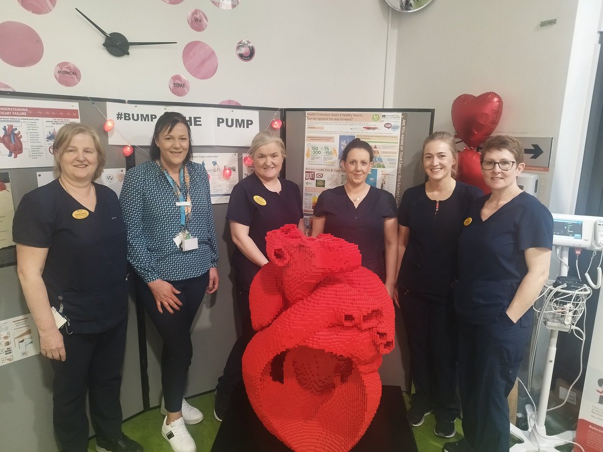 UHL heart failure awareness day. What a wonderful team ❤️ drop by and have your BP checked #bumpupthepump #heartfailureawareness @Irishheart_ie @IAHFNurses